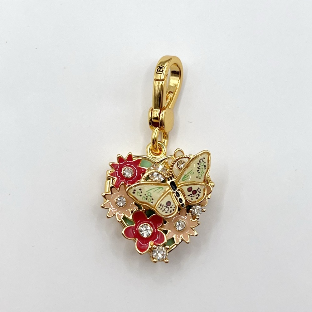 Juicy Couture butterfly heart locket charm